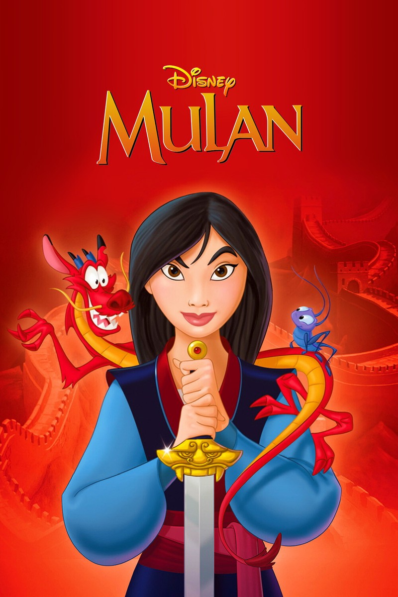 Movie Poster of Mulan, Animated, 1998